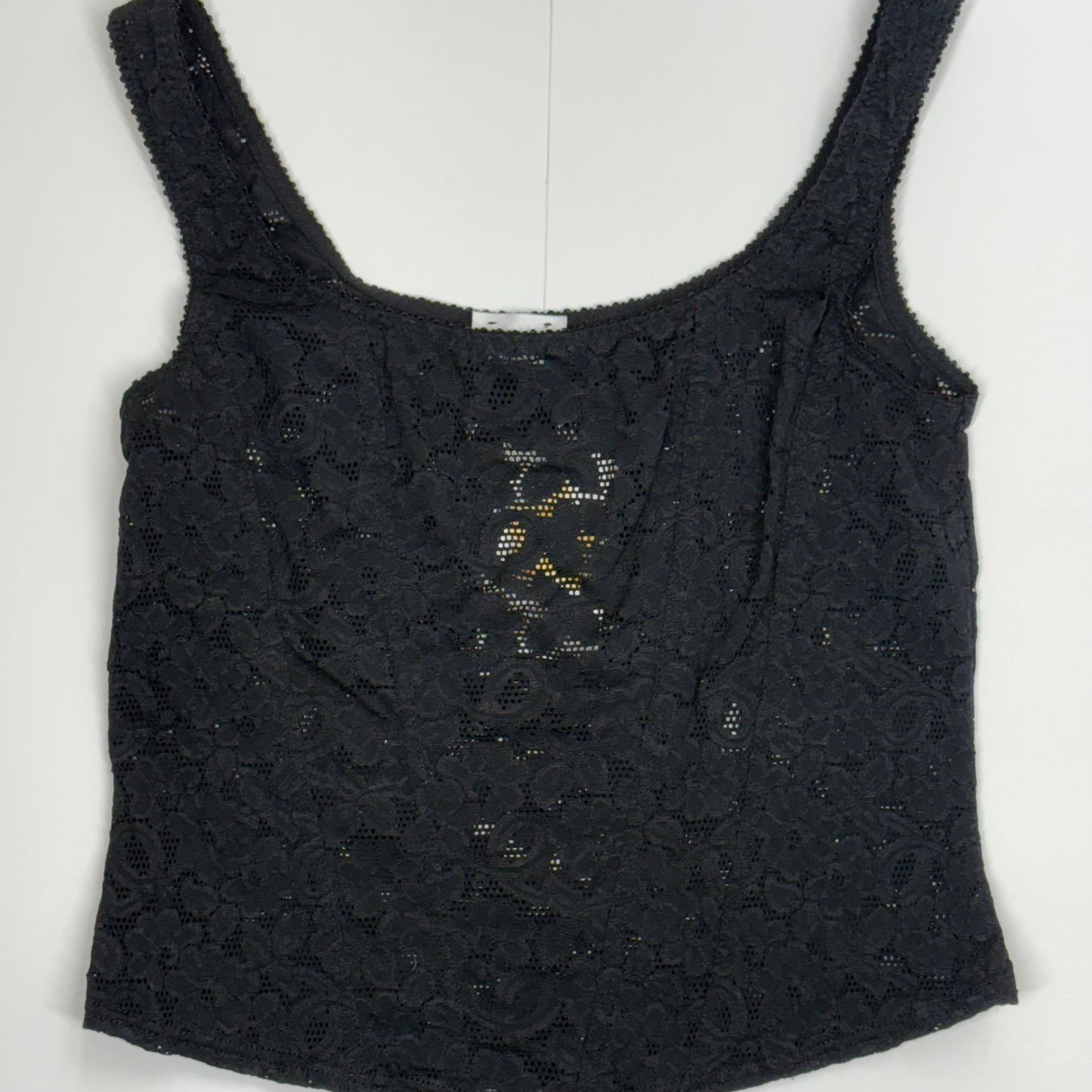 Black lace tank