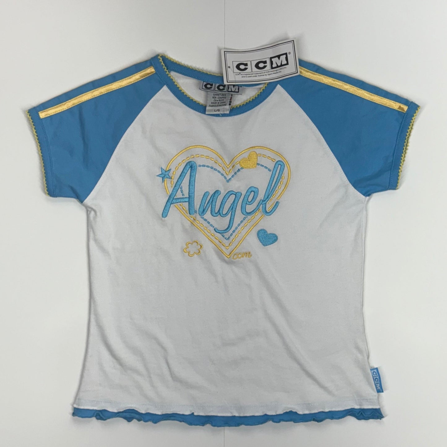 Angel embroidered CCM tee