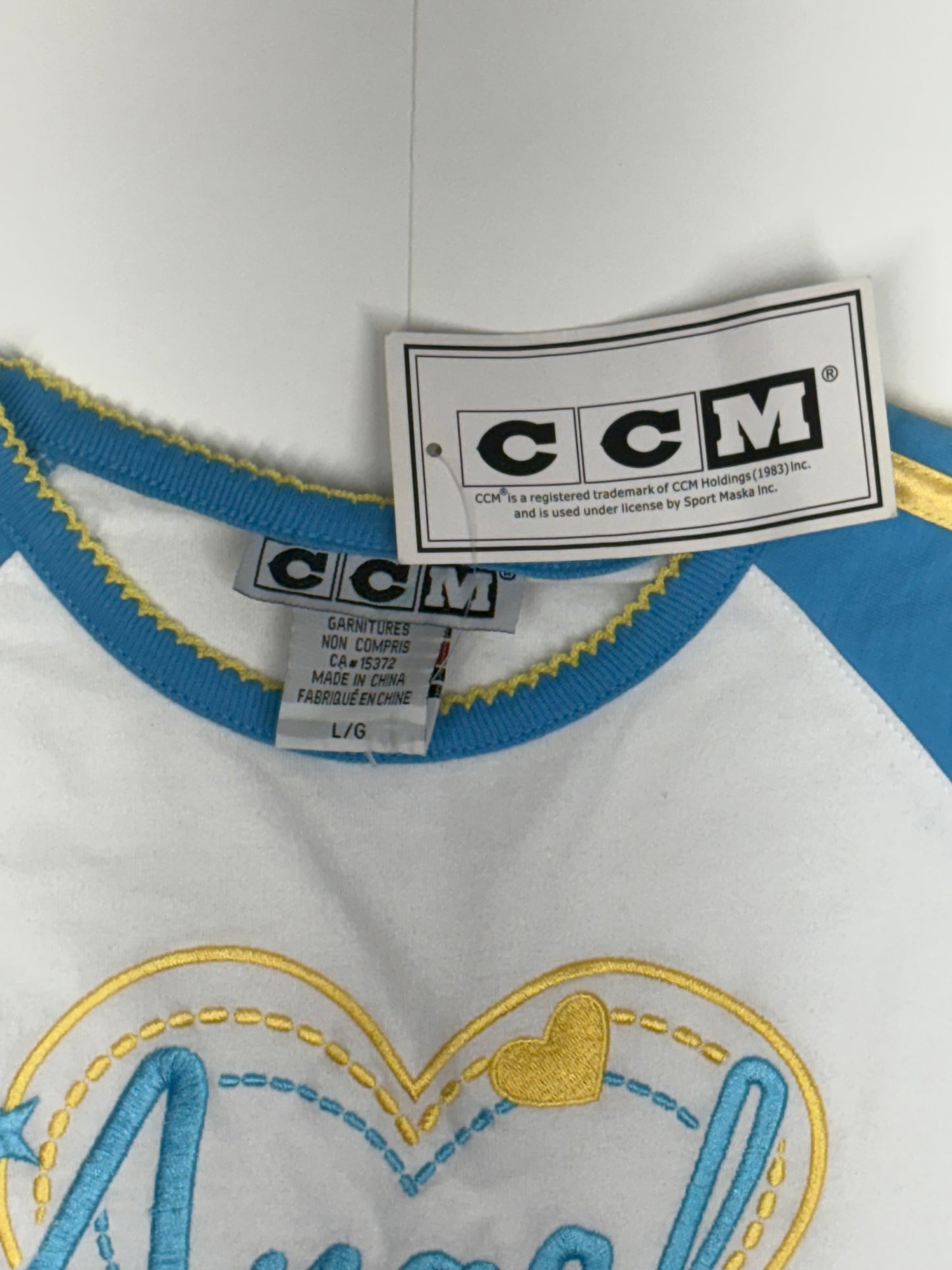 Angel embroidered CCM tee