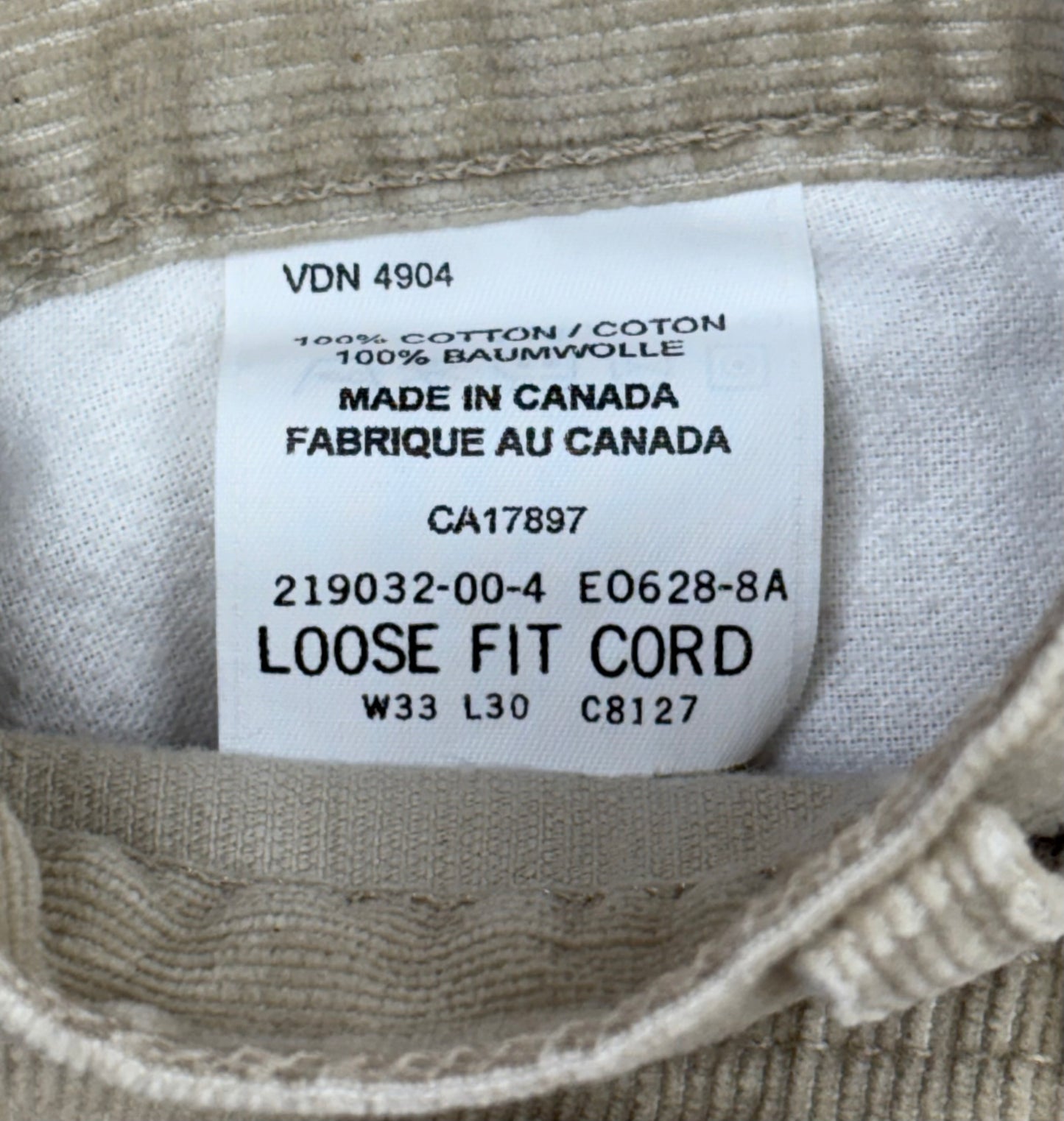 Gap Corduroy Loose Fit Trousers