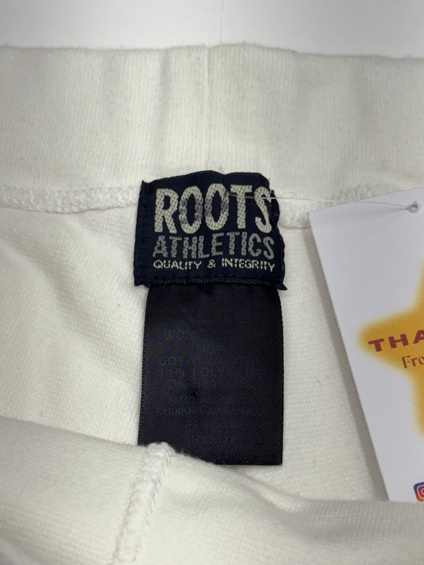 Roots White Terrycloth Shorts