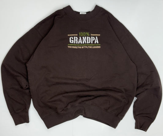 90s "100% Grandpa"  MC Sport Crewneck Sweatshirt