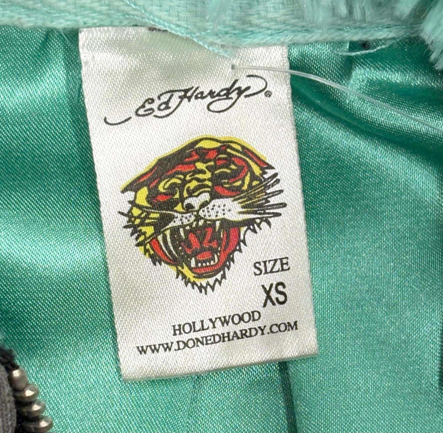 Ed Hardy by Christian Audigier  “Dead or Alive” Zip Up Hoodie