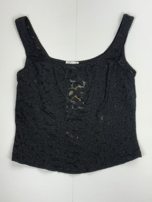 Black lace tank