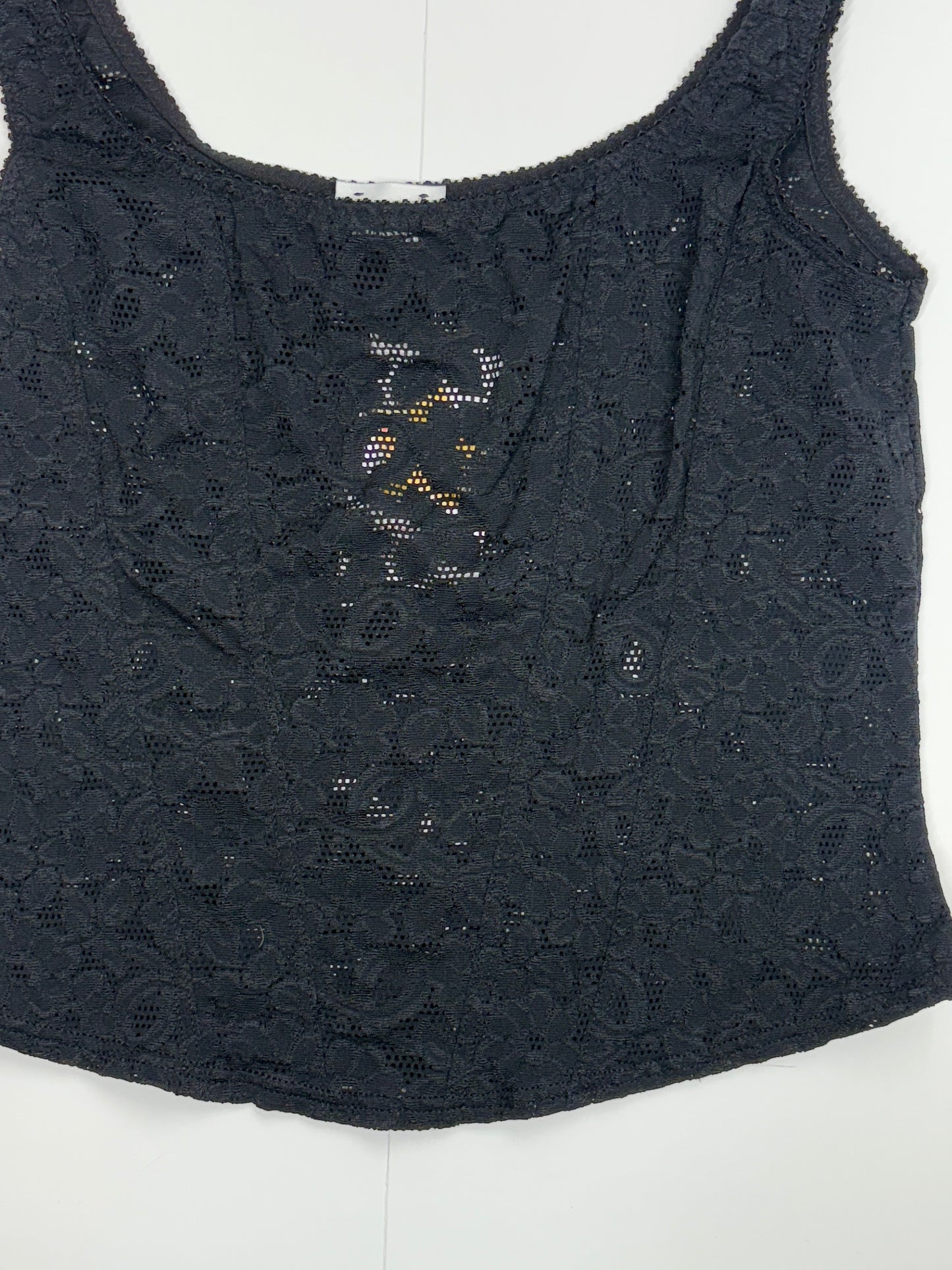 Black lace tank