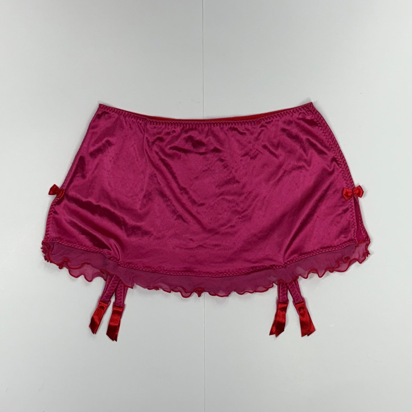 Victoria’s Secret Garter Belt Mini Skirt Pink & Red