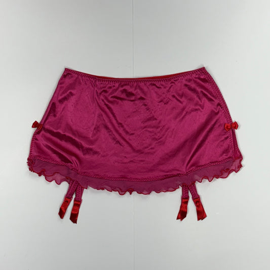 Victoria’s Secret Garter Belt Mini Skirt Pink & Red
