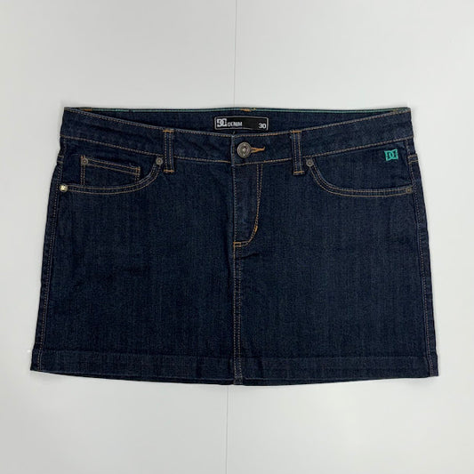 DC Shoes Dark Wash Denim Mini Skirt